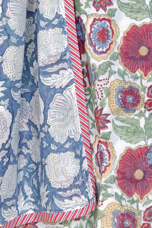 Mulmul Cotton Dohar In Block Print